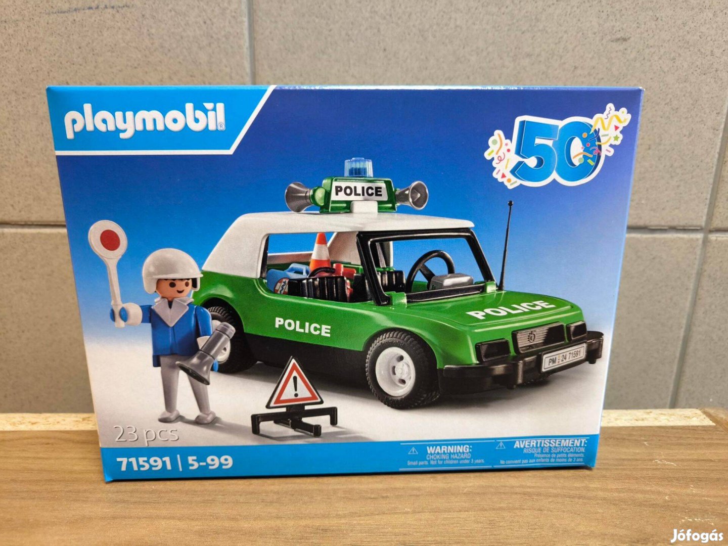 Playmobil 71591 Retro rendőrautó rendőrrel új, bontatlan