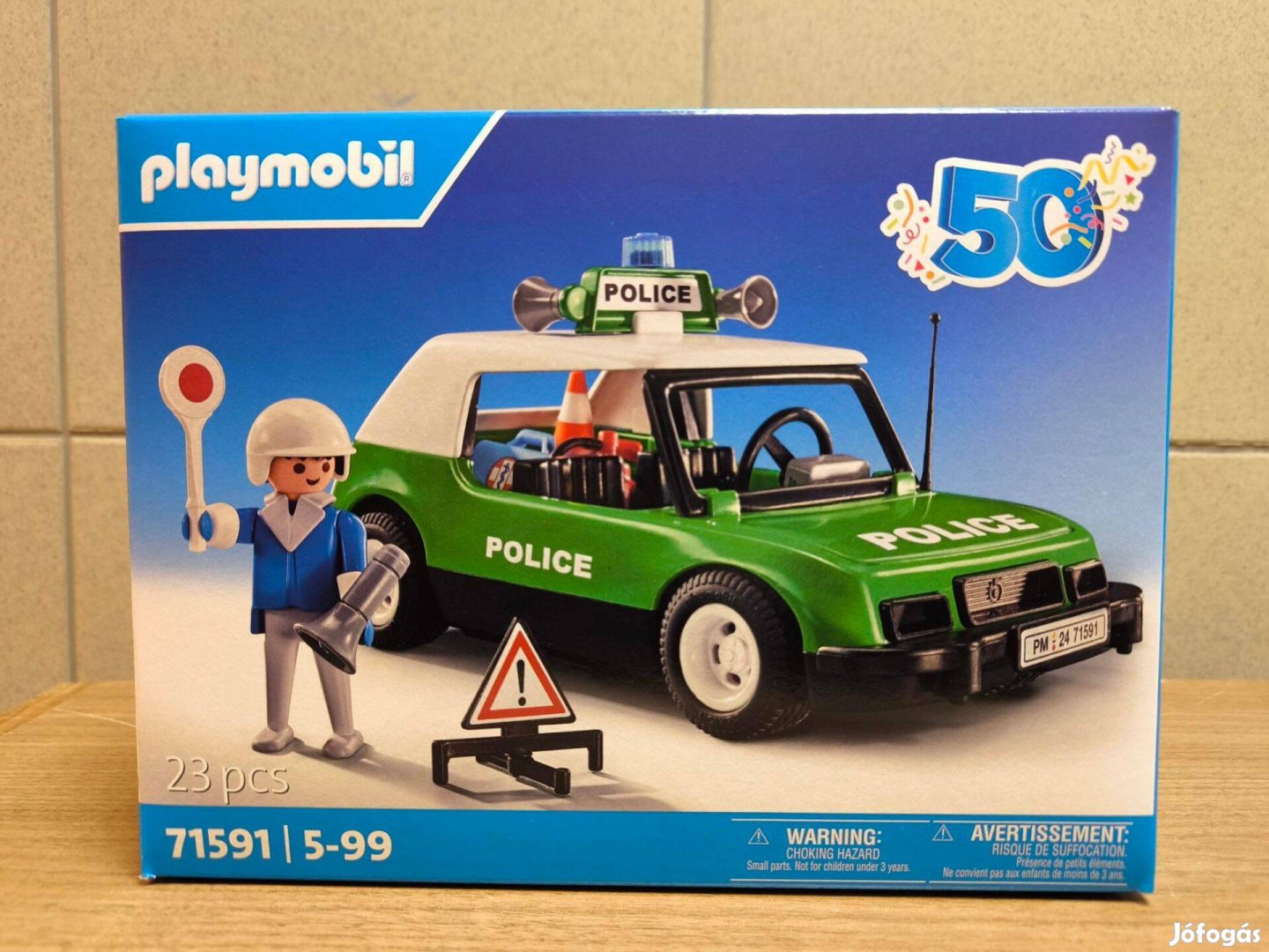 Playmobil 71591 Retro rendőrautó rendőrrel új, bontatlan