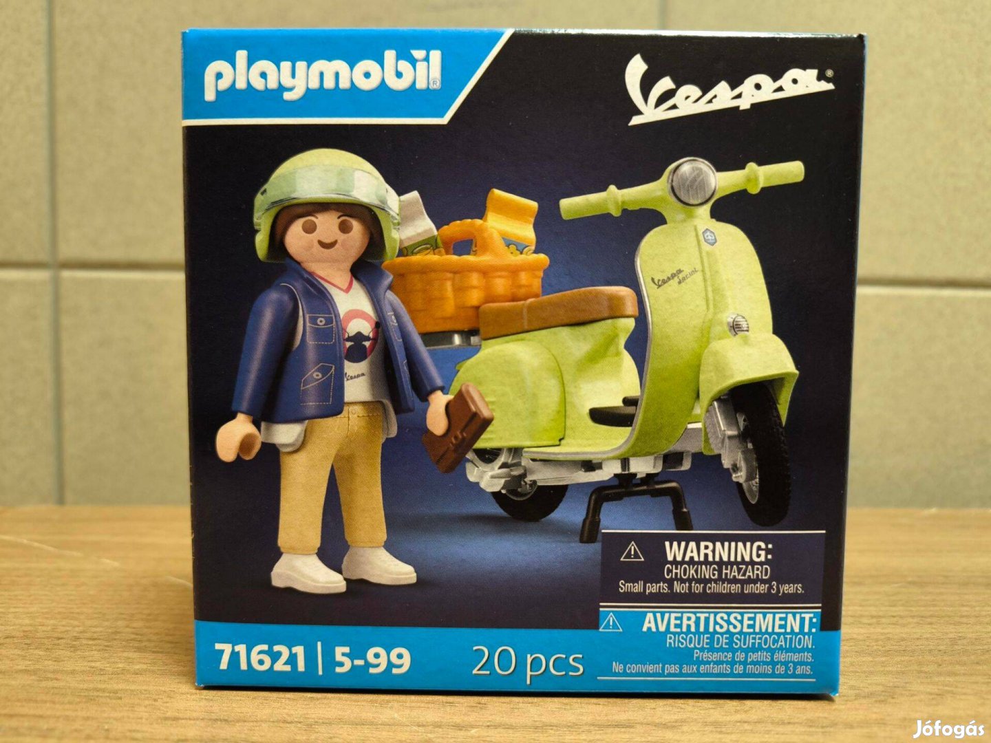 Playmobil 71621 1969 Vespa 150 Sprint Veloce robogó világoszöld új