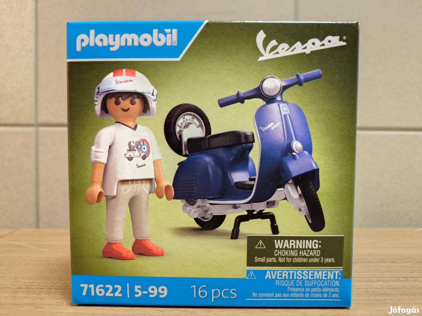 Playmobil 71622 1969 Vespa 150 Sprint Veloce robogó kék új