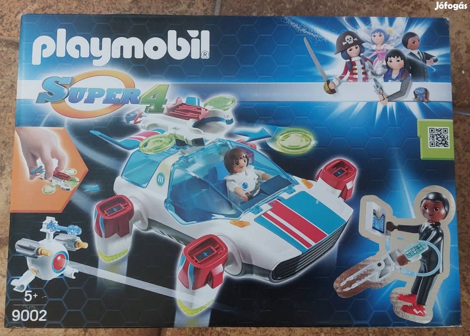 Playmobil 9002 Fulgurix Gene ügynökkel, Super 4, 45 darab