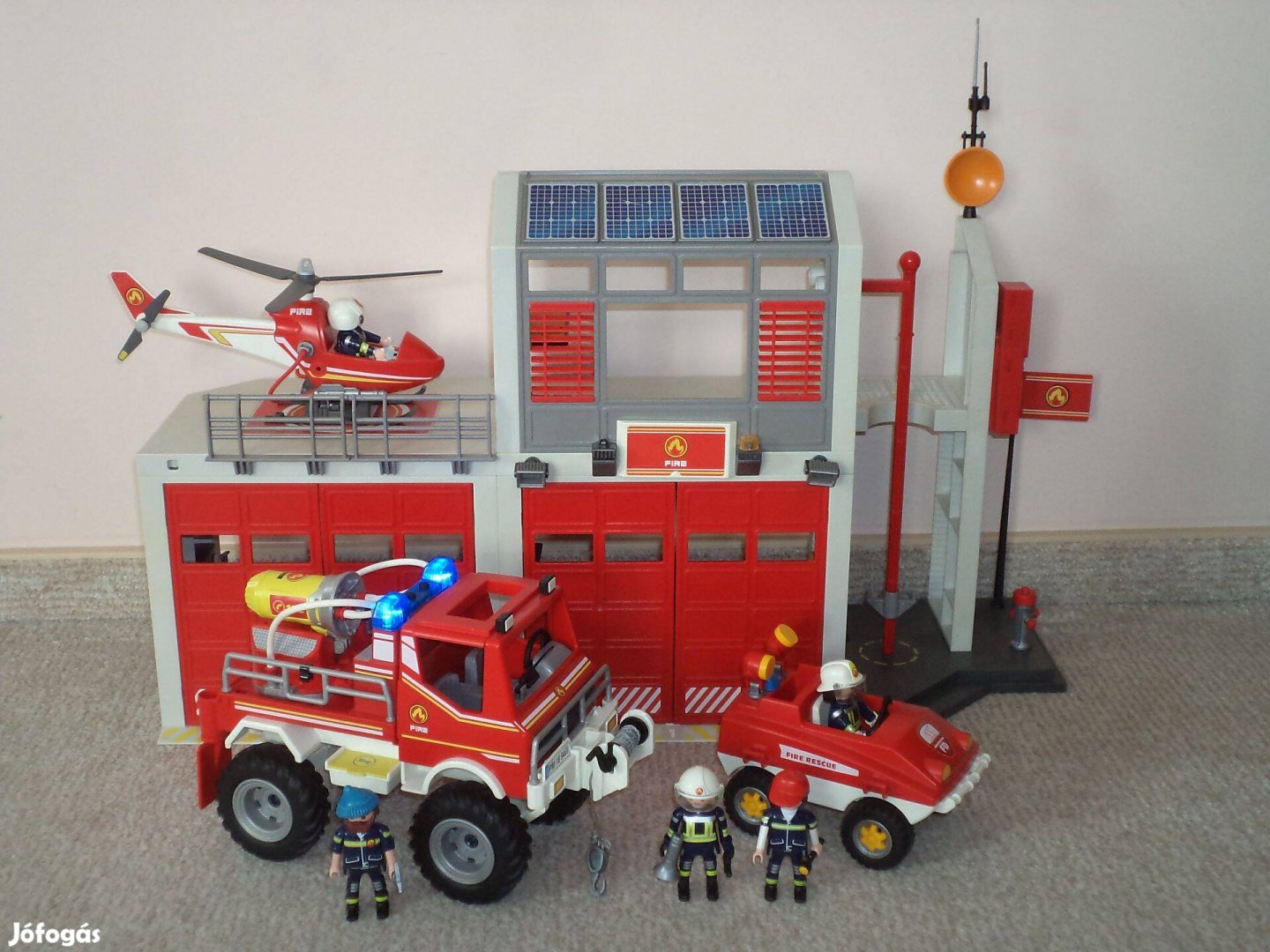 Playmobil 9462 Tűzoltóság vészcsengővel, bővített