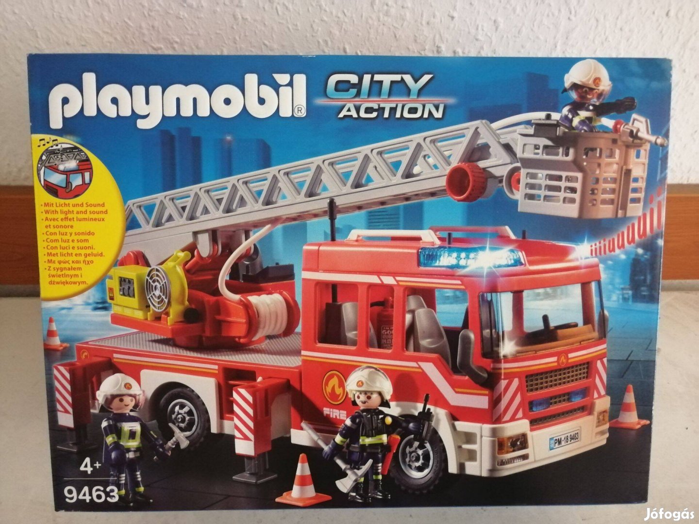 Playmobil 9463 Tűzoltóautó emelőkosárral új, bontatlan