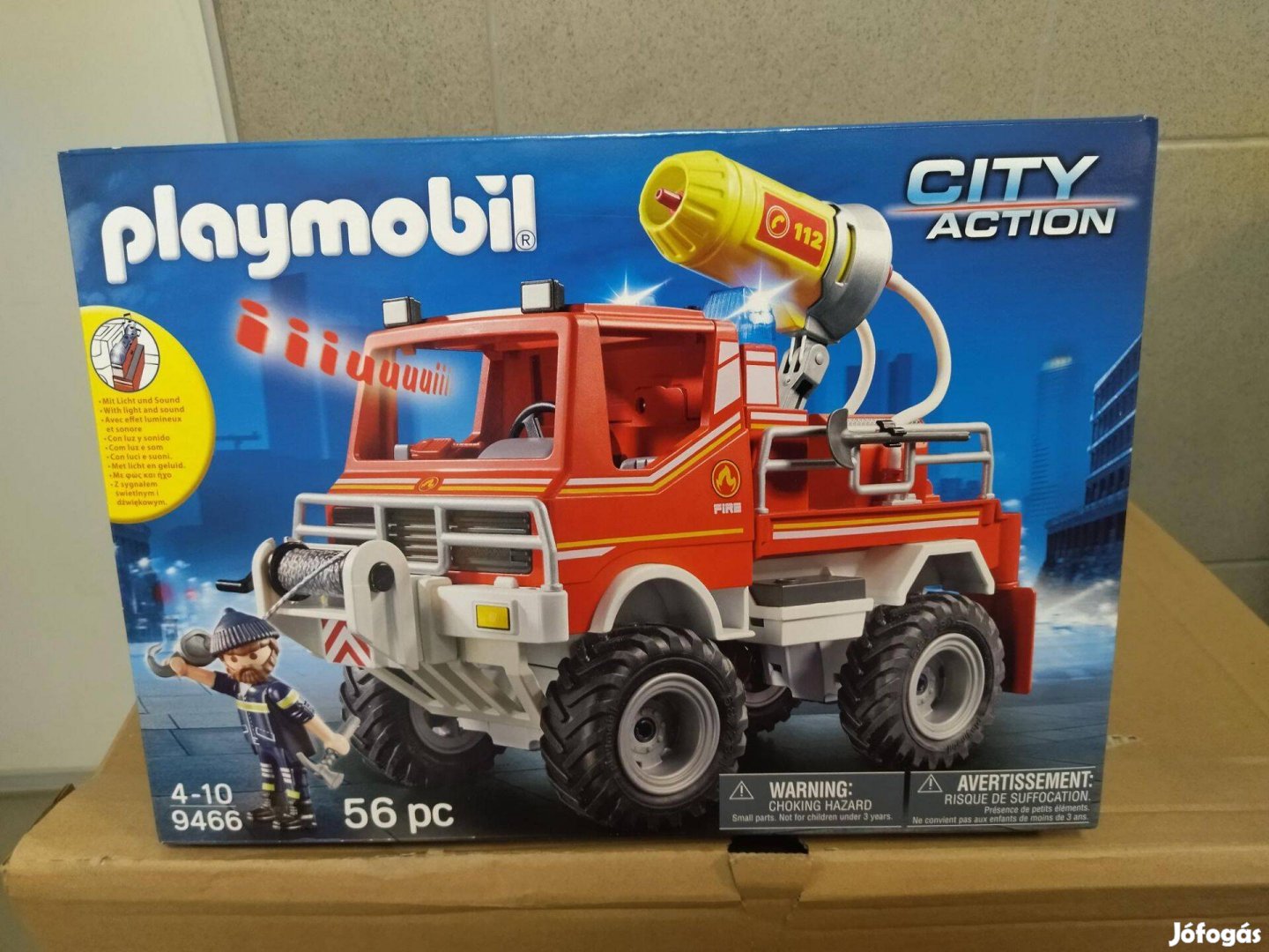 Playmobil 9466 Tűzoltóautó fecskendővel új, bontatlan