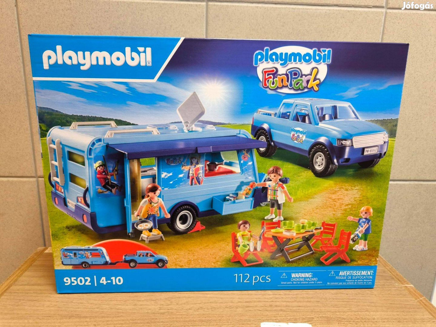 Playmobil 9502 Pick-up + Caravan Fun Park új, bontatlan
