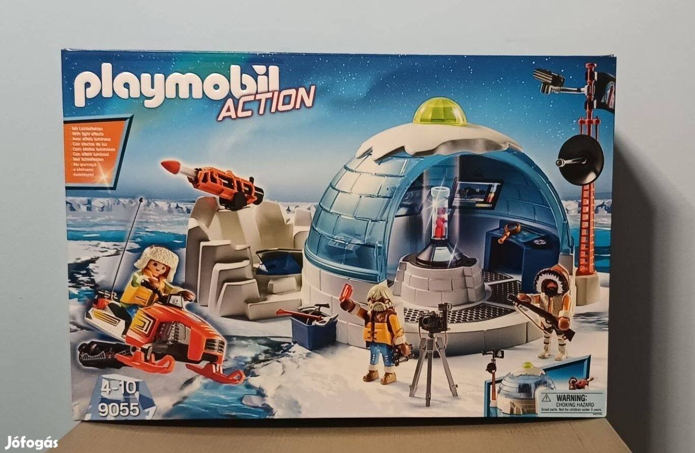 Playmobil Action 9055 Sarkköri Kutatóbázis És Iglu Új Bontatlan