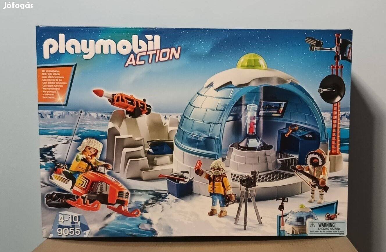 Playmobil Action 9055 Sarkköri Kutatóbázis És Iglu Új
