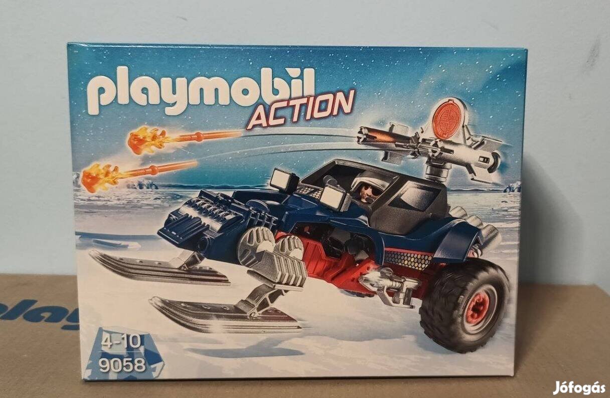 Playmobil Action 9058 Jégkalóz Motoros Szánnal Új Bontatlan