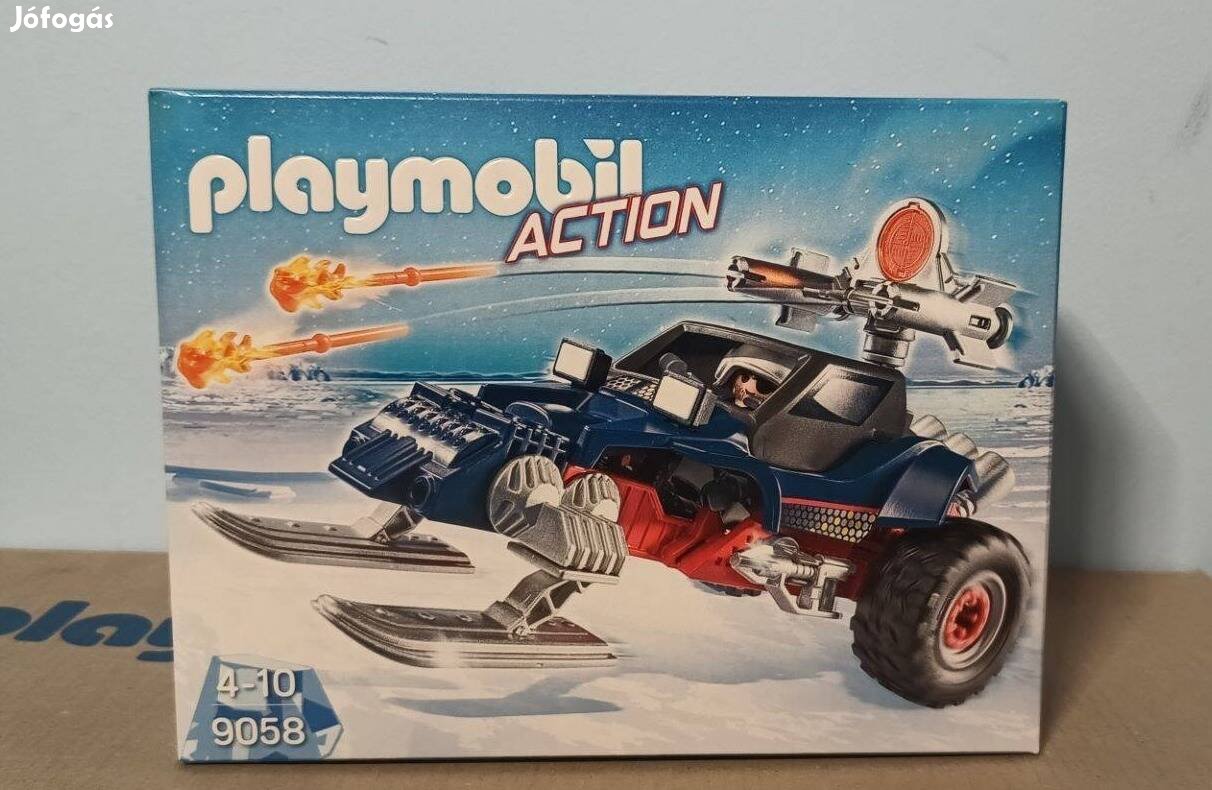 Playmobil Action 9058 Jégkalóz Motoros Szánnal Új Bontatlan