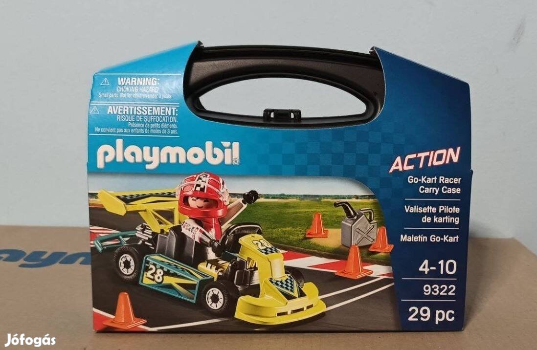 Playmobil Action 9322 Hordozható Gokart Verseny Új Bontatlan