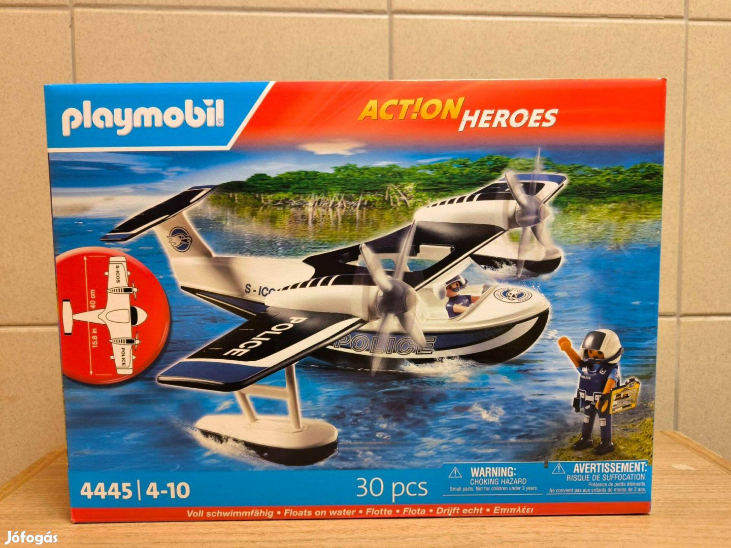 Playmobil Action Heroes 4445 Rendőrségi hidroplán új, bontatlan