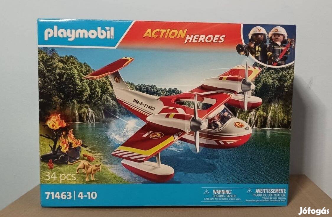 Playmobil Action Heroes 71463 Tűzoltórepülő Oltófunkcióval Új