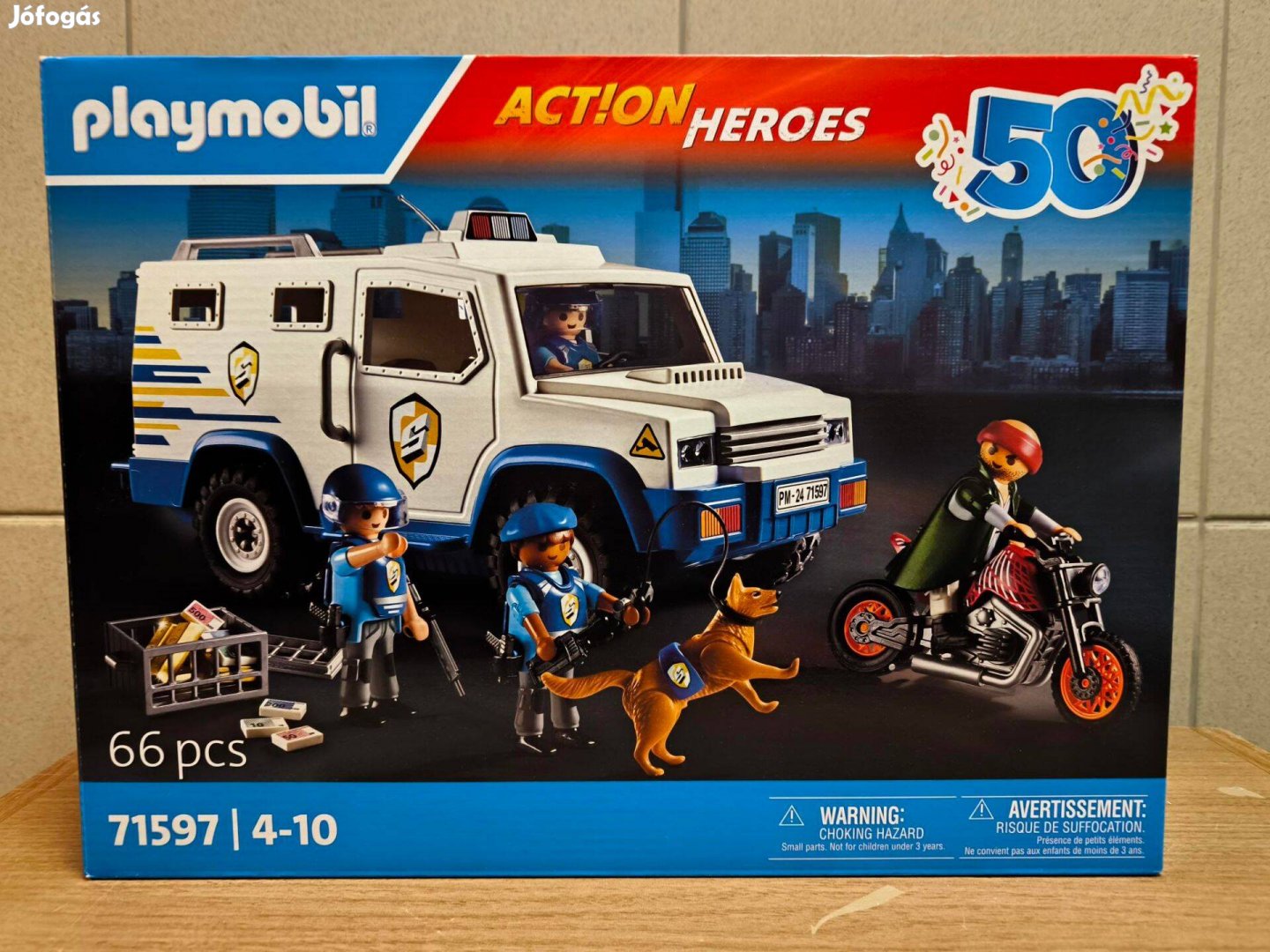 Playmobil Action Heroes 71597 Pénzszállító új, bontatlan