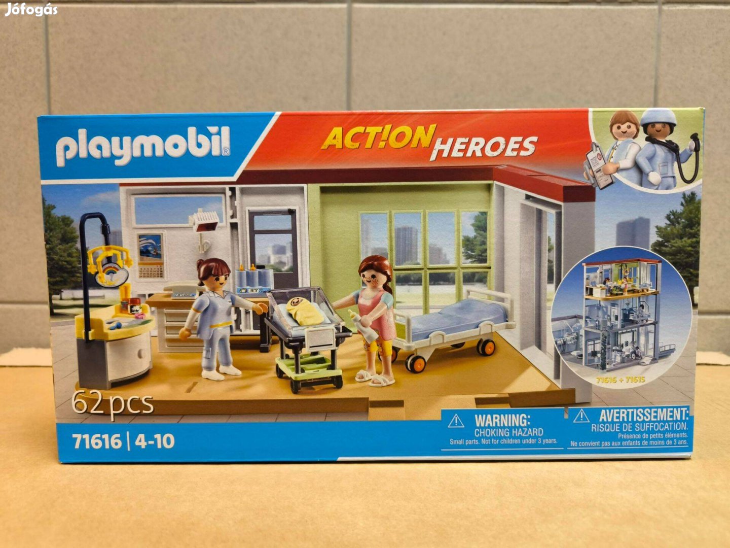 Playmobil Action Heroes 71616 Modern kórház szülészeti osztály új