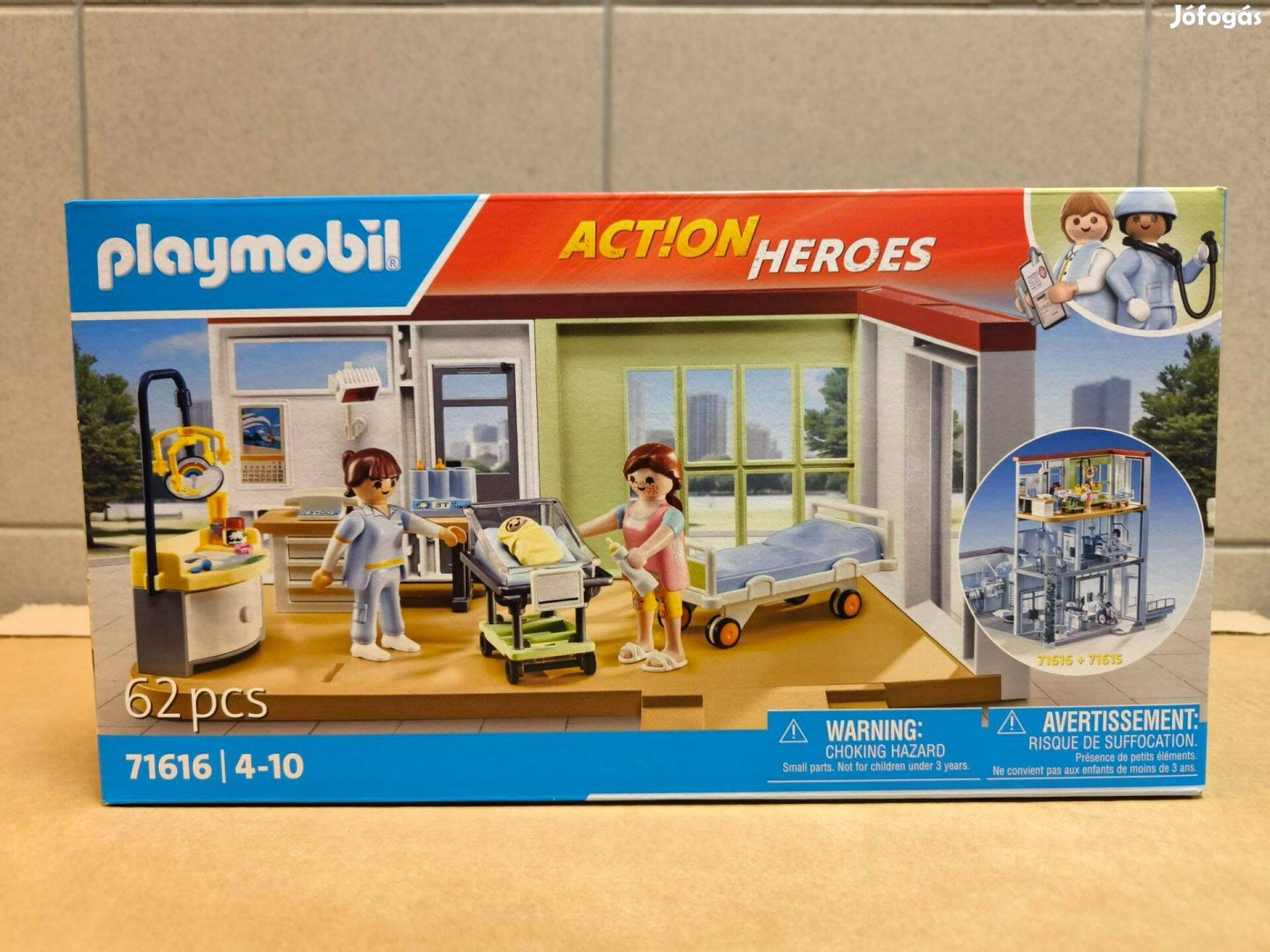 Playmobil Action Heroes 71616 Modern kórház szülészeti osztály új