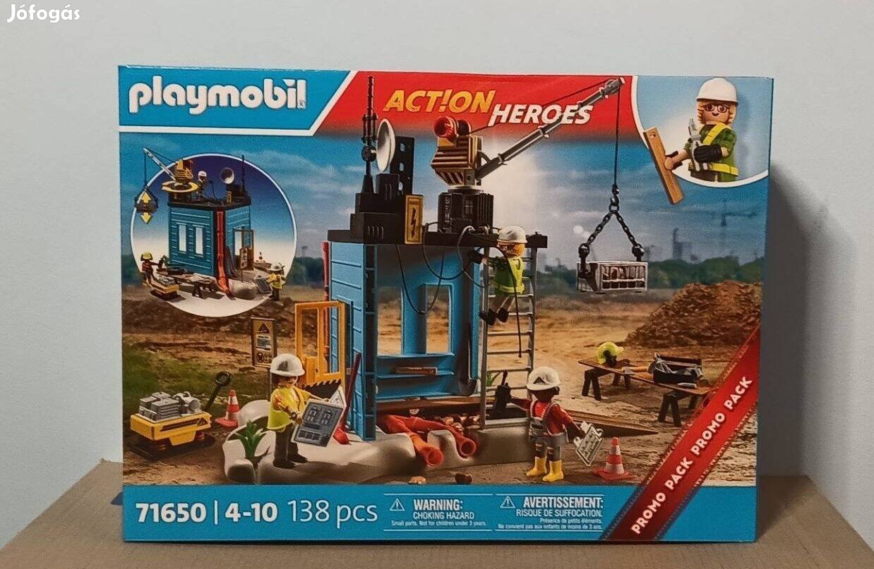 Playmobil Action Heroes 71650 Építkezés Daruval Új Bontatlan