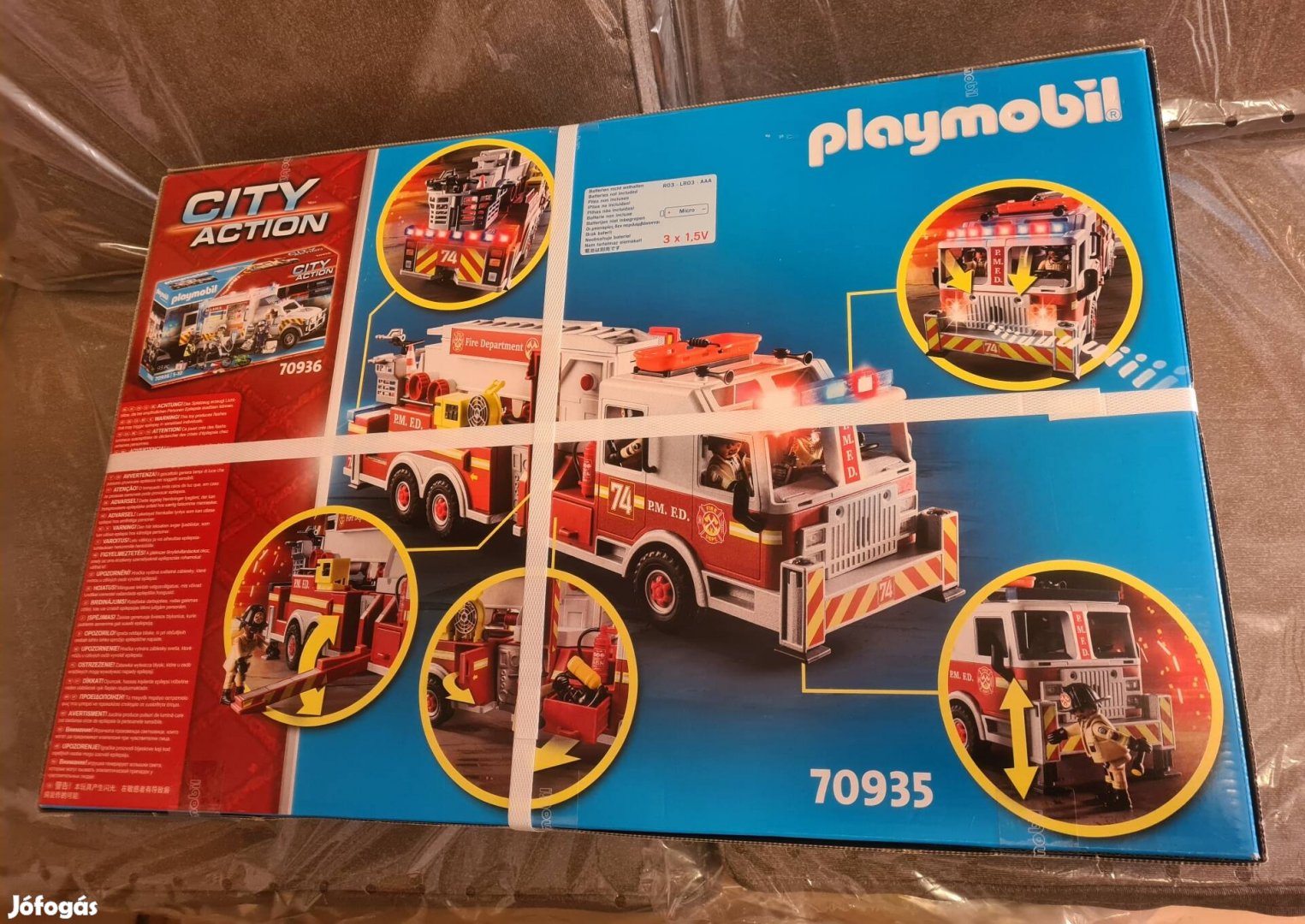 Playmobil Amerikai járművek Létrás tűzoltóautó (70935)