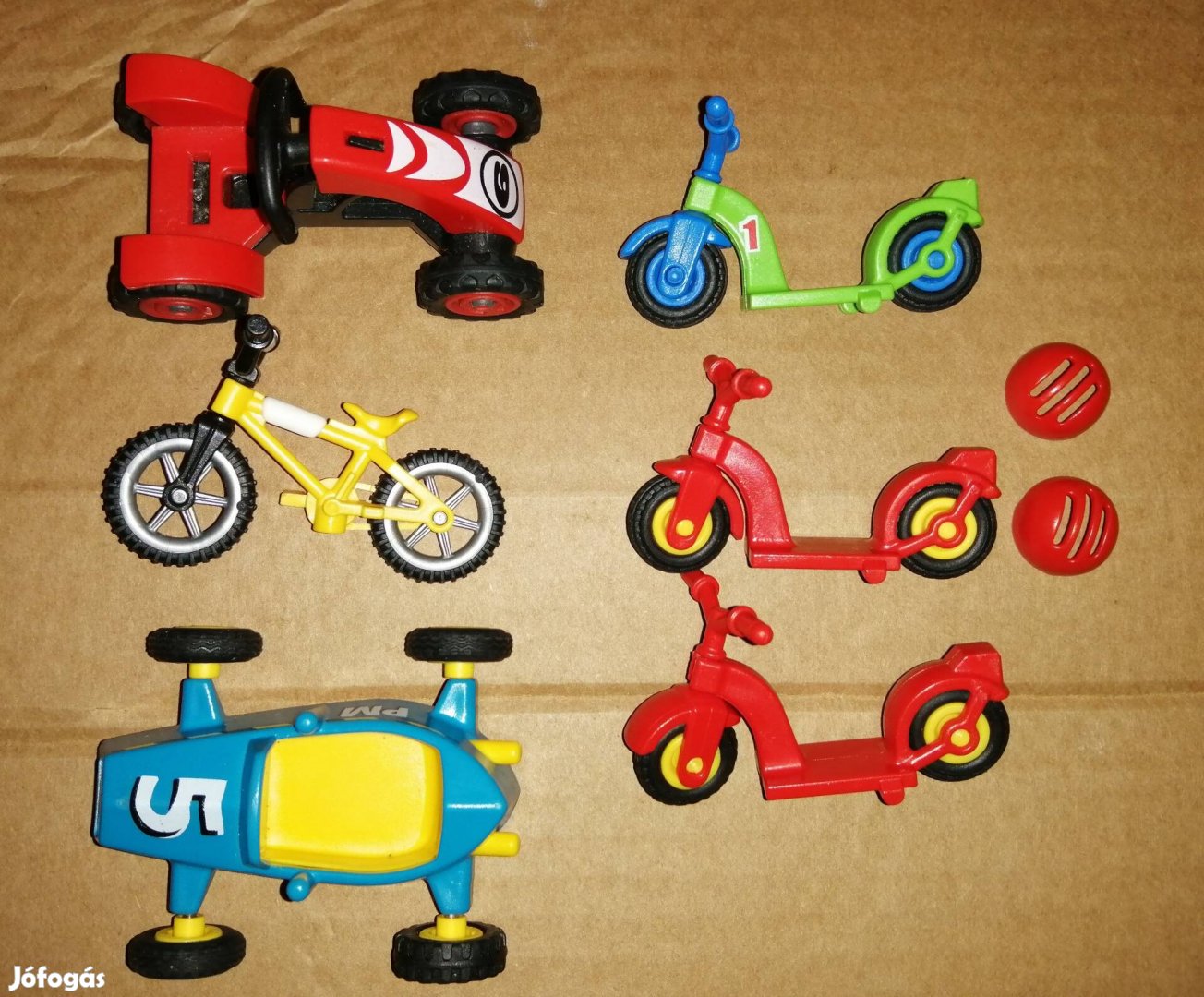 Playmobil Biciklik, gokart. 7 db!! 