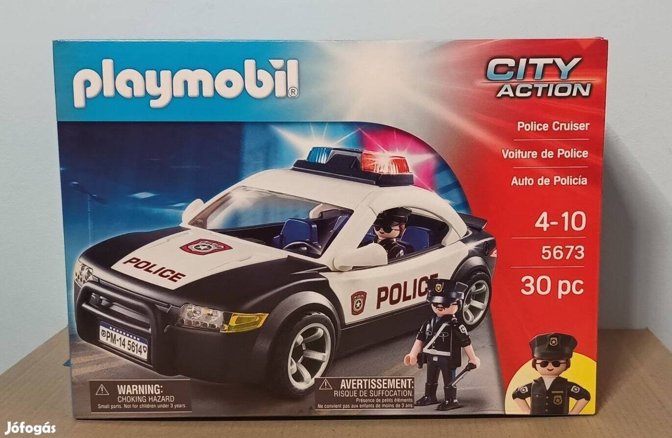 Playmobil City Action 5673 Rendőrautó Villogóval És Rendőrökkel Új