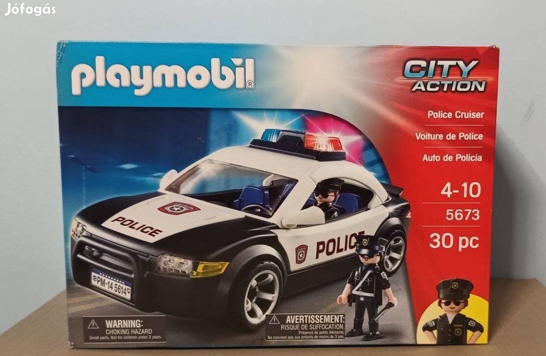 Playmobil City Action 5673 Rendőrautó Villogóval És Rendőrökkel Új