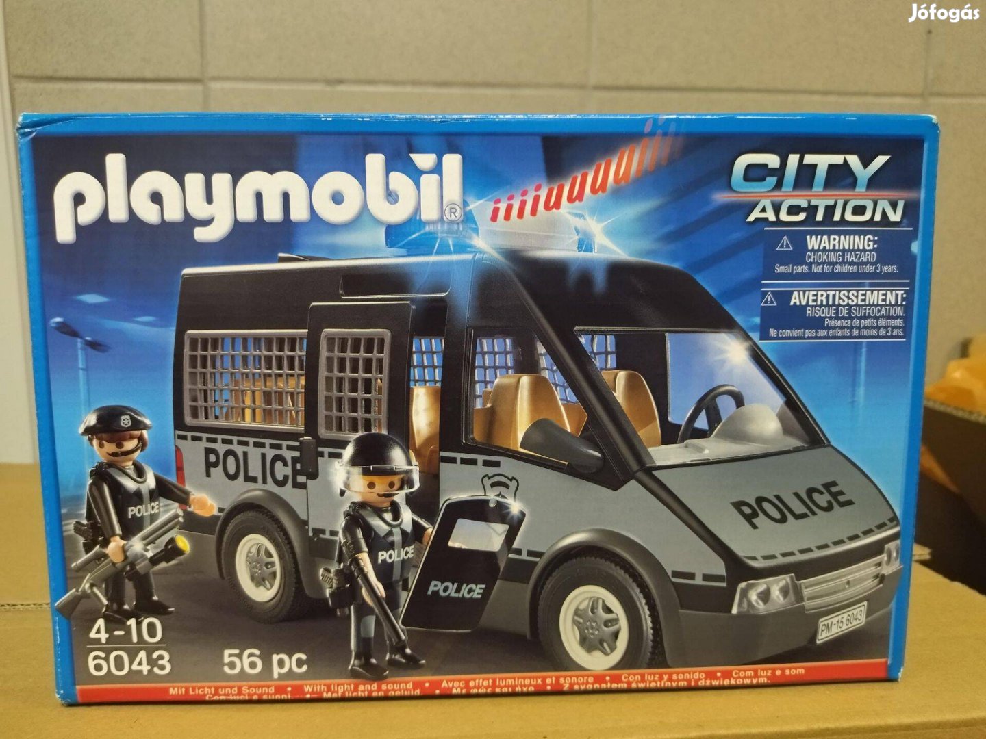 Playmobil City Action 6043 Rendőrségi rabszállító fénnyel és hanggal