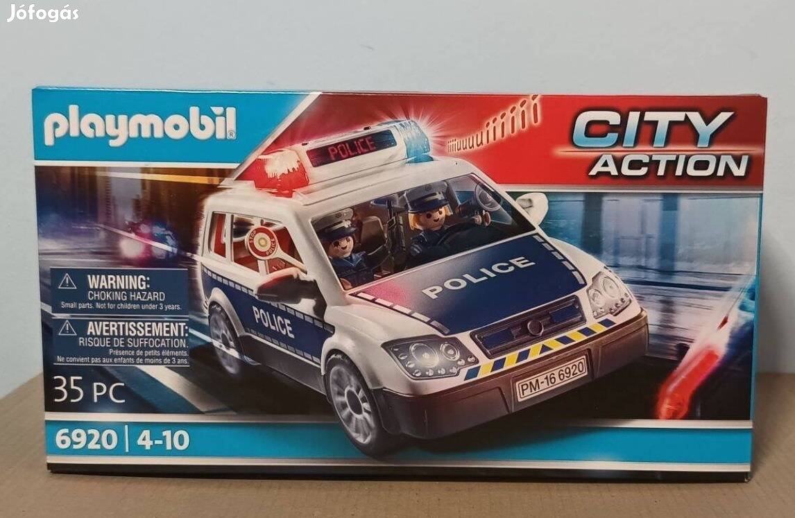 Playmobil City Action 6920 Rendőrautó Villogóval És Rendőrökkel Új