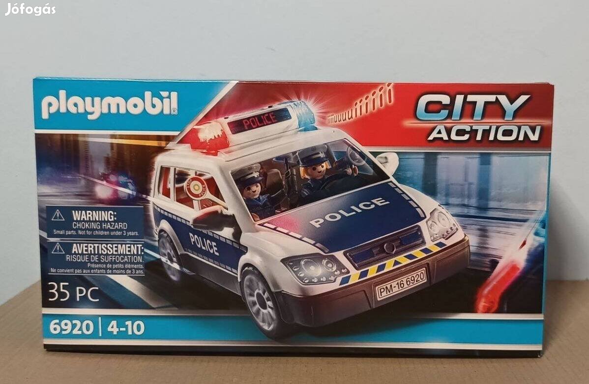 Playmobil City Action 6920 Rendőrautó Villogóval És