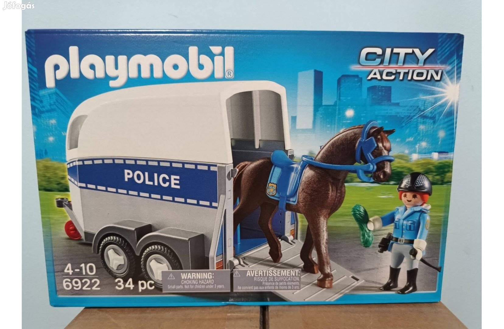 Playmobil City Action 6922 Lovas Rendőr Lószállítóval Új Bontatlan