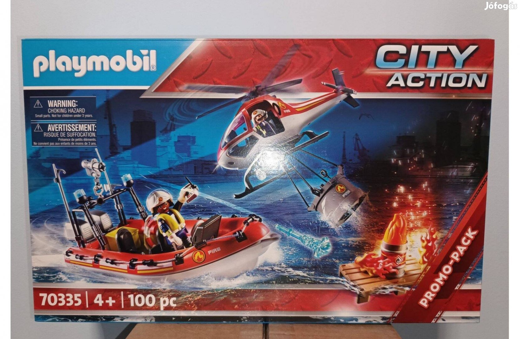 Playmobil City Action 70335 Tűzoltás Helikopterrel és Hajóval Új