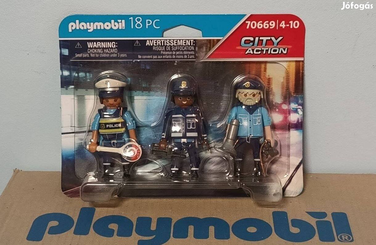 Playmobil City Action 70669 Rendőr Figura Szett Új Bontatlan