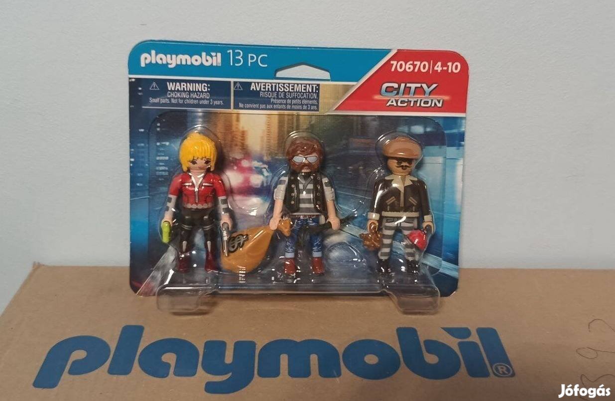 Playmobil City Action 70670 Bűnözők 3 Darabos Szett Új Bontatlan