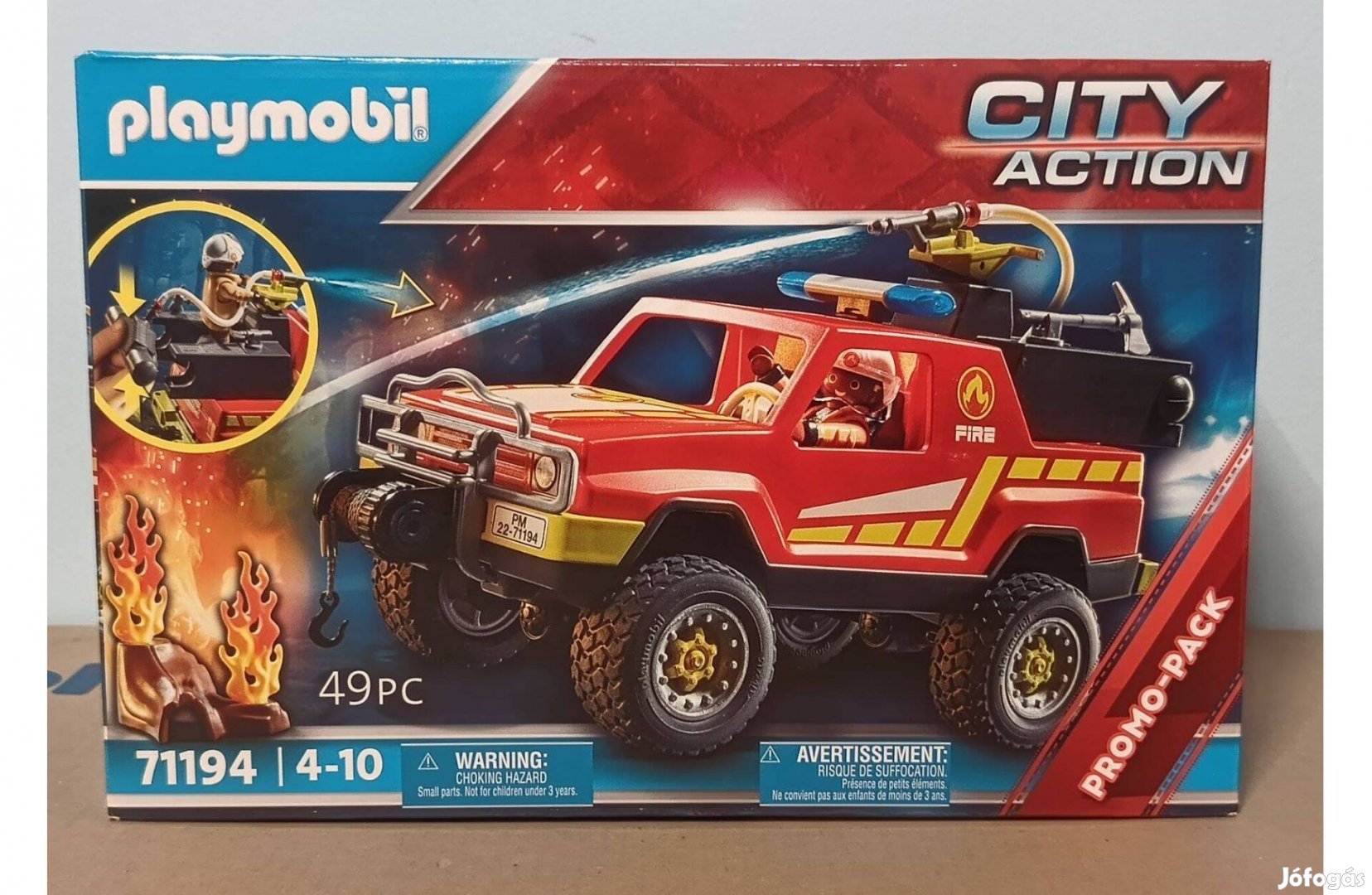 Playmobil City Action 71194 Tűzoltóautó Fecskendővel