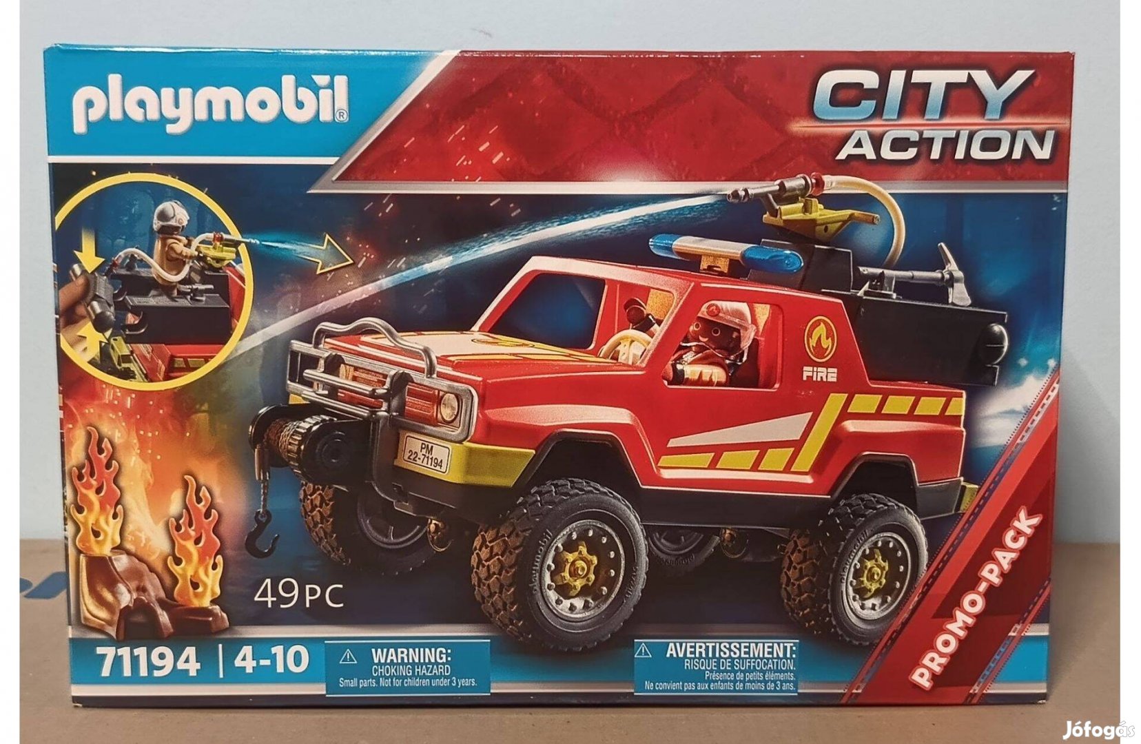 Playmobil City Action 71194 Tűzoltóautó Fecskendővel Új Bontatlan