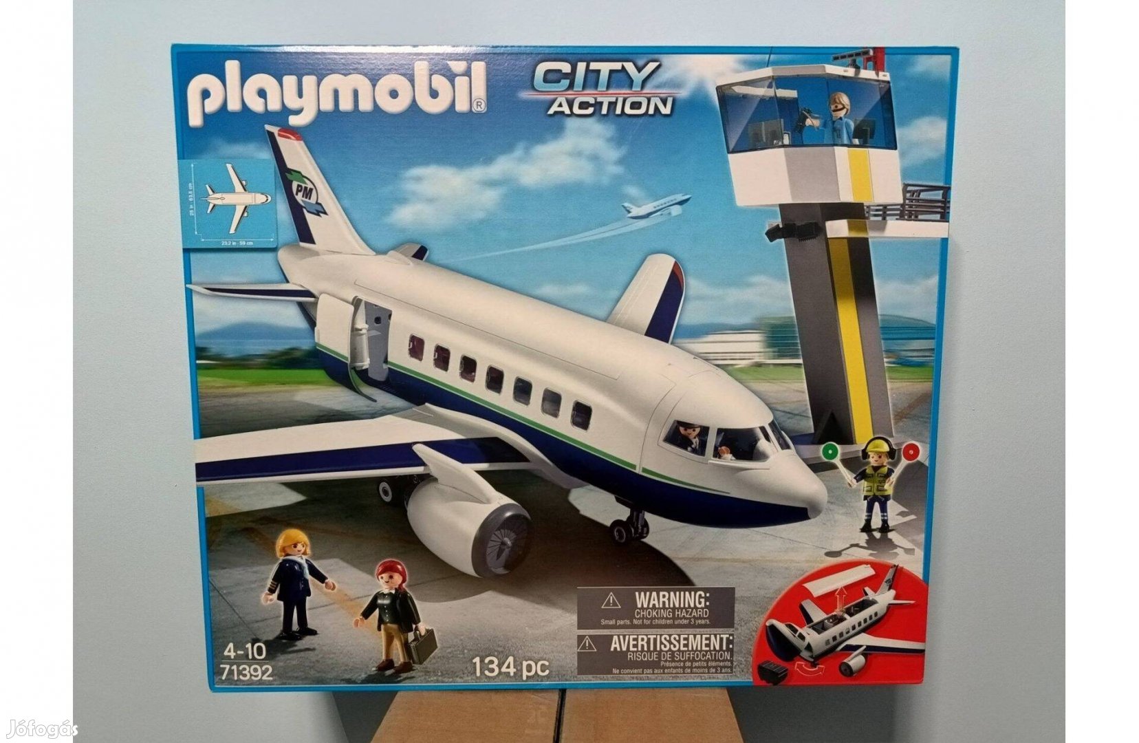 Playmobil City Action 71392 Repülőgép Irányítótoronnyal Új Bontatlan