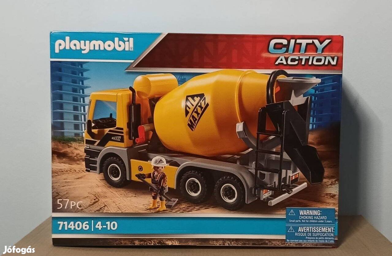 Playmobil City Action 71406 Betonkeverő Új Bontatlan