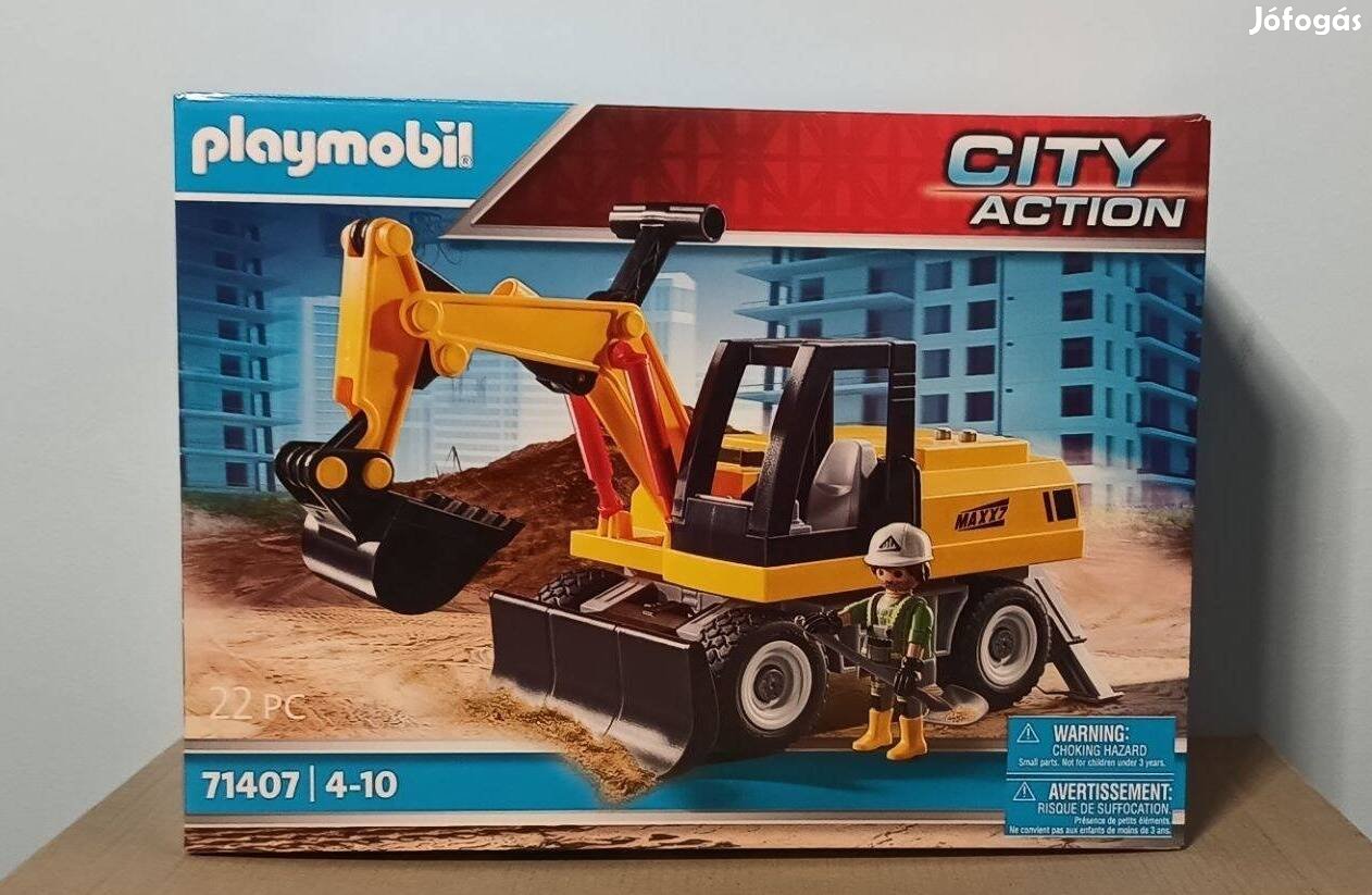 Playmobil City Action 71407 Kotrógép 360° fokban Forgatható Egységgel