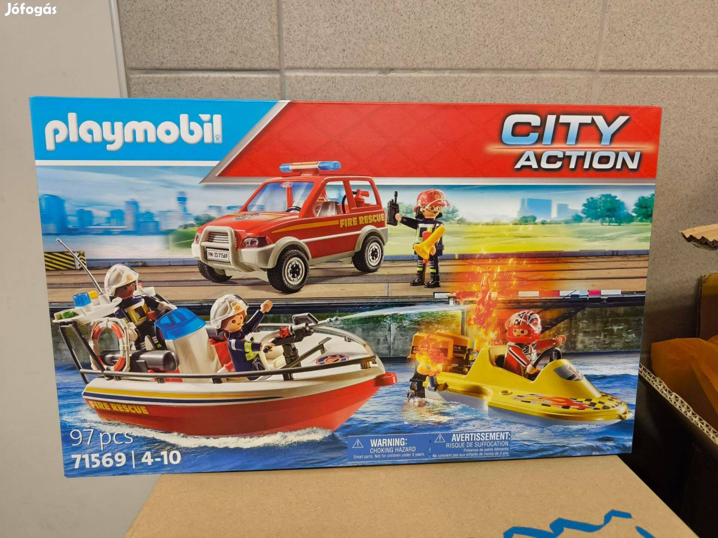 Playmobil City Action 71569 Vizi tűzoltók új, bontatlan