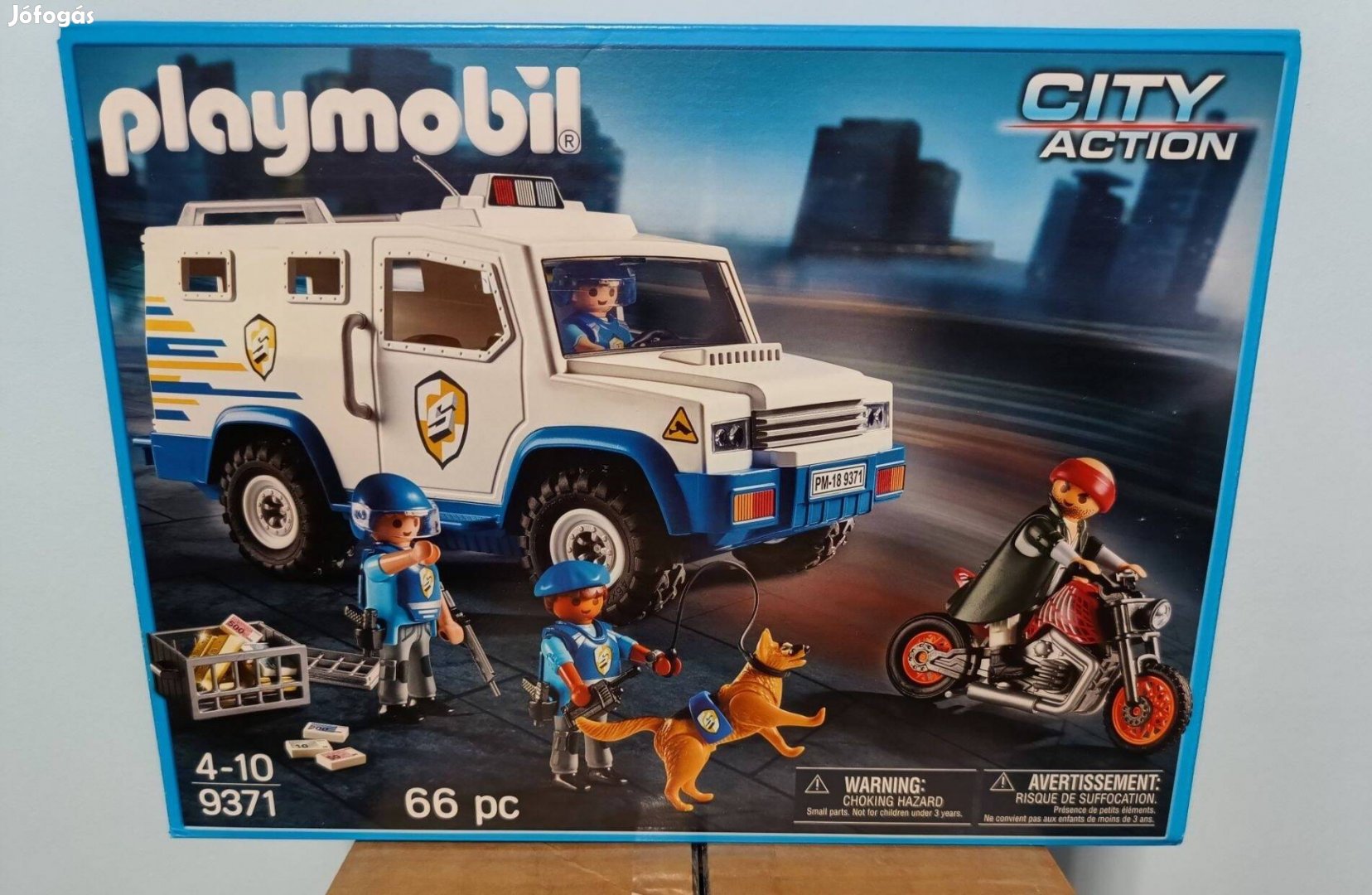 Playmobil City Action 9371 Rendőrségi Pénzszállító Páncélautó Új