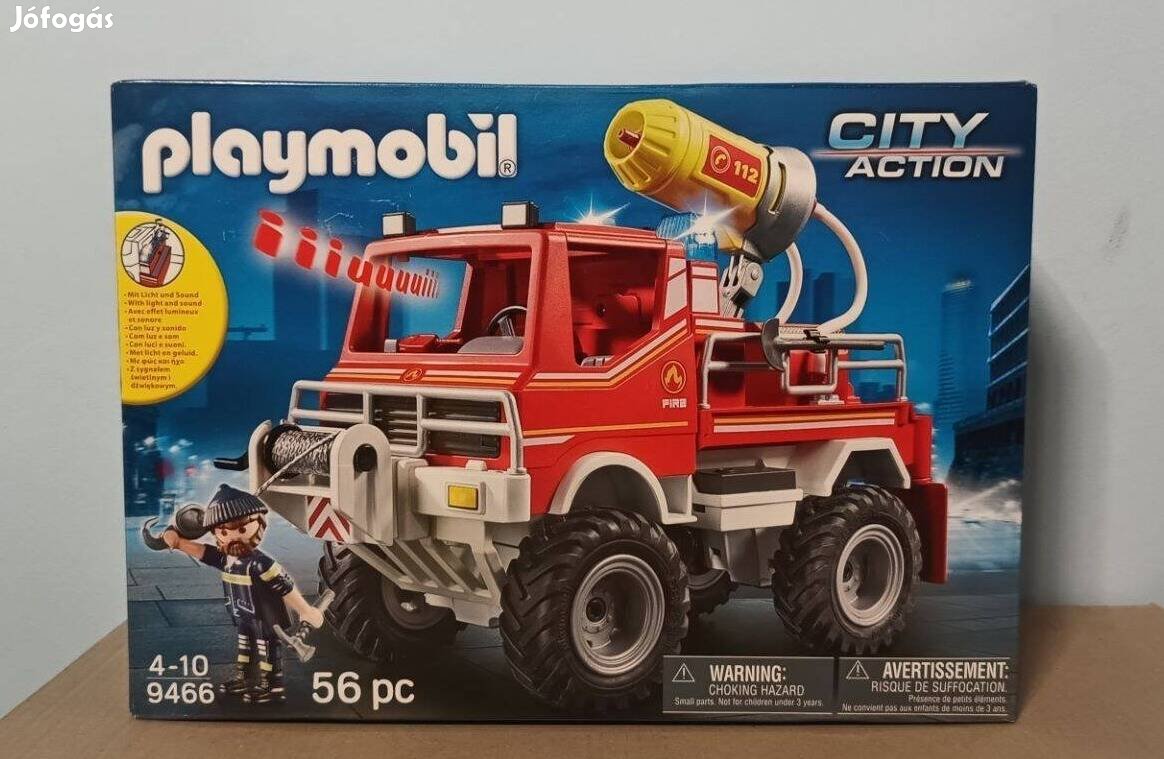 Playmobil City Action 9466 Tűzoltóautó Fecskendővel Új Bontatlan