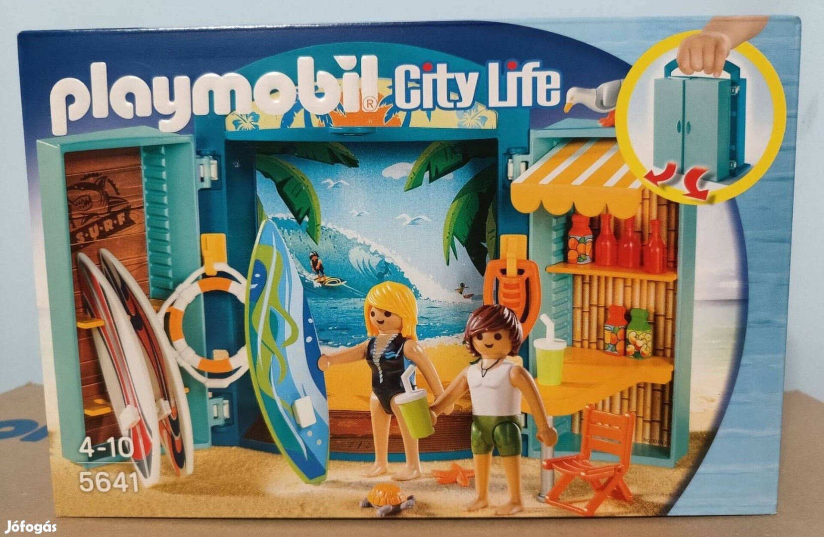 Playmobil City Life 5641 Hordozható Szörfbolt Új Bontatlan
