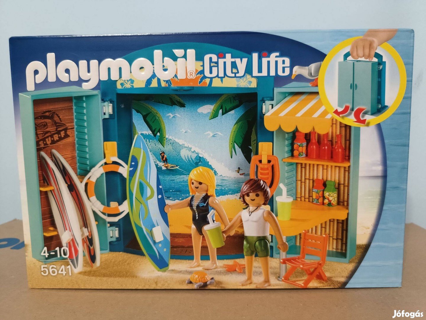 Playmobil City Life 5641 Hordozható Szörfbolt Új Bontatlan