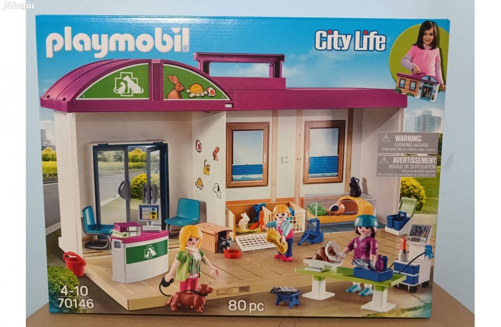 Playmobil City Life 70146 Hordozható Állatklinika Új Bontatlan