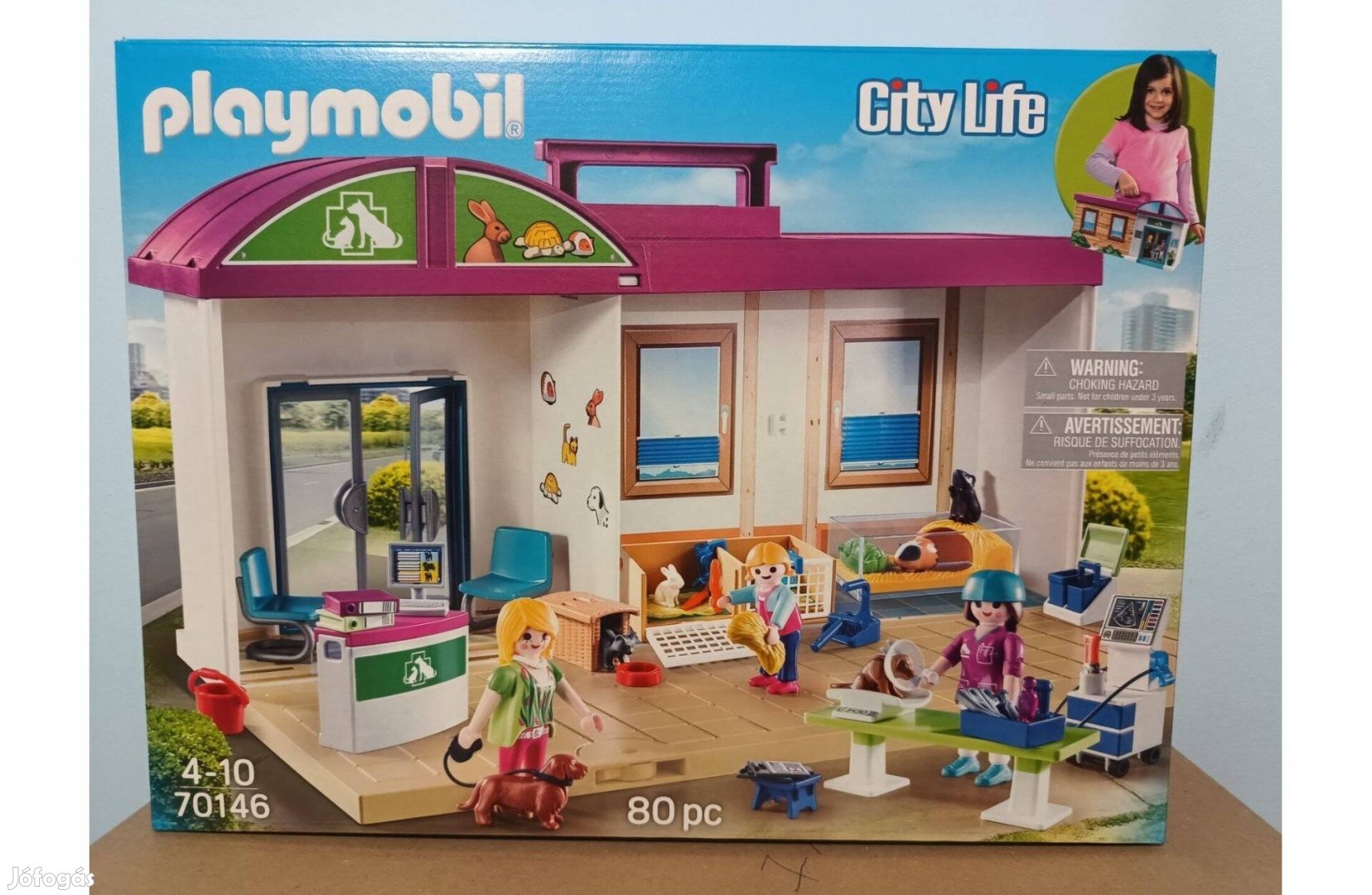 Playmobil City Life 70146 Hordozható Állatklinika Új Bontatlan