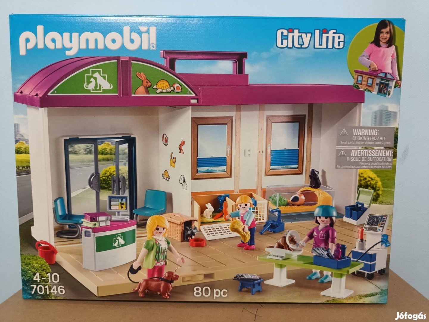 Playmobil City Life 70146 Hordozható Állatklinika Új Bontatlan
