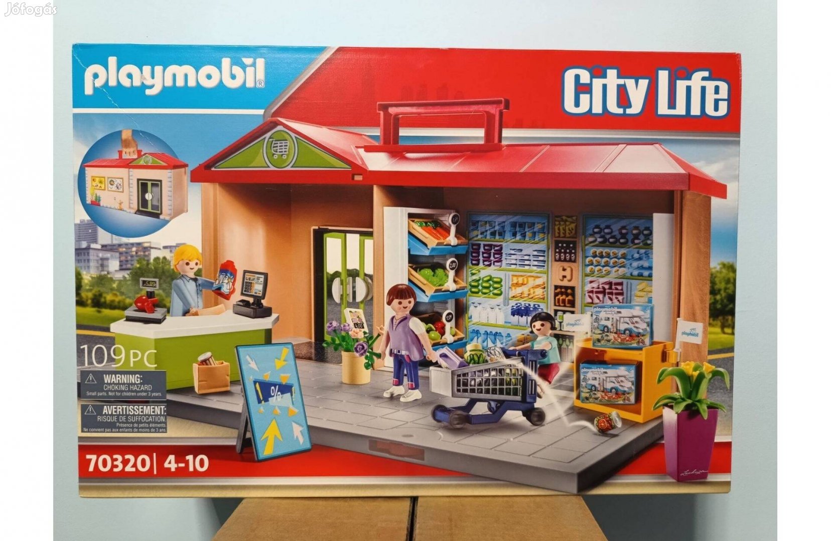 Playmobil City Life 70320 Élelmiszerbolt Szupermarket Új