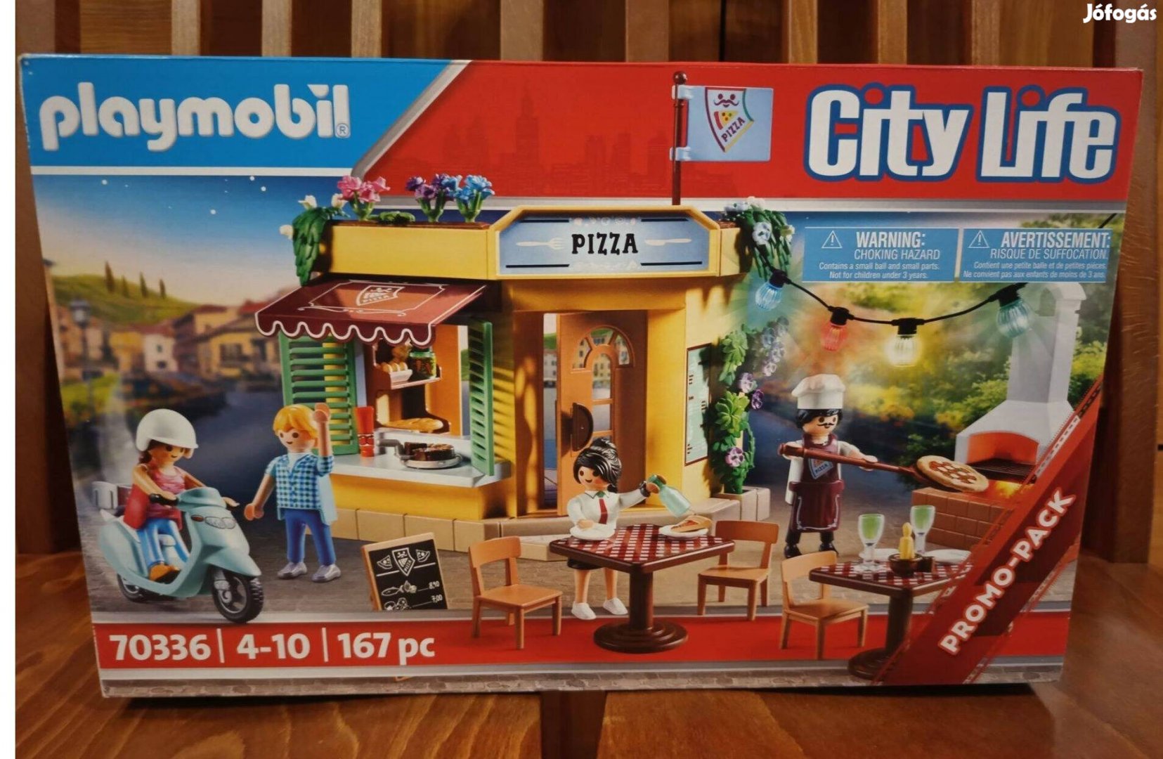 Playmobil City Life 70336 Pizzéria Kerthelyiség Fénnyel Új Bontatlan