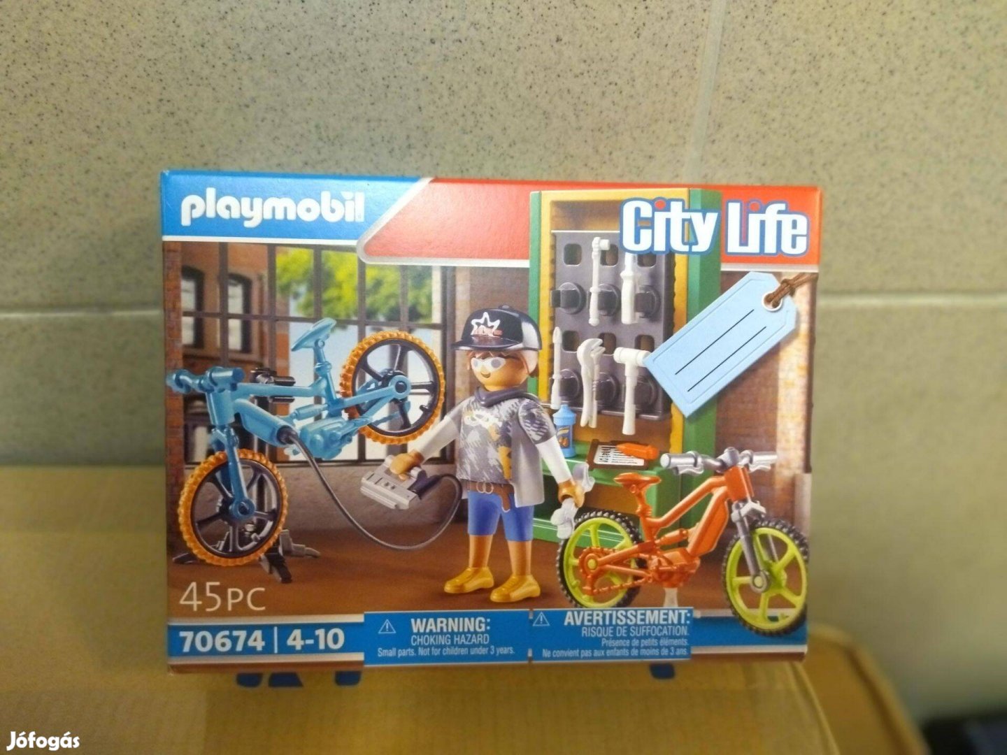 Playmobil City Life 70674 E-bike szerviz új, bontatlan