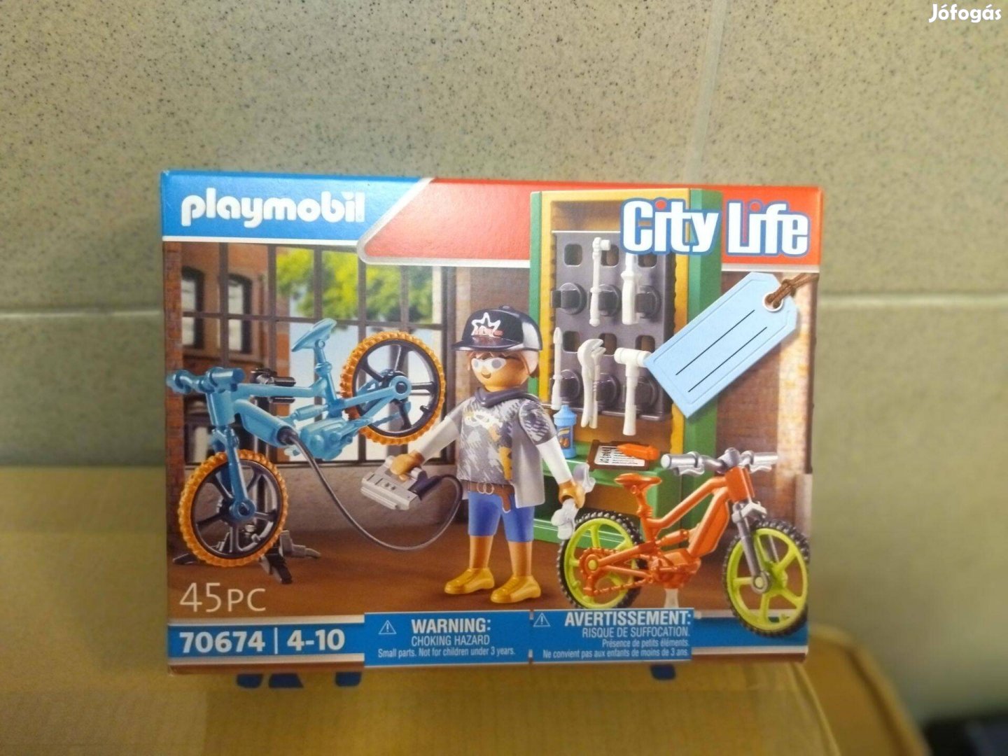 Playmobil City Life 70674 E-bike szerviz új, bontatlan