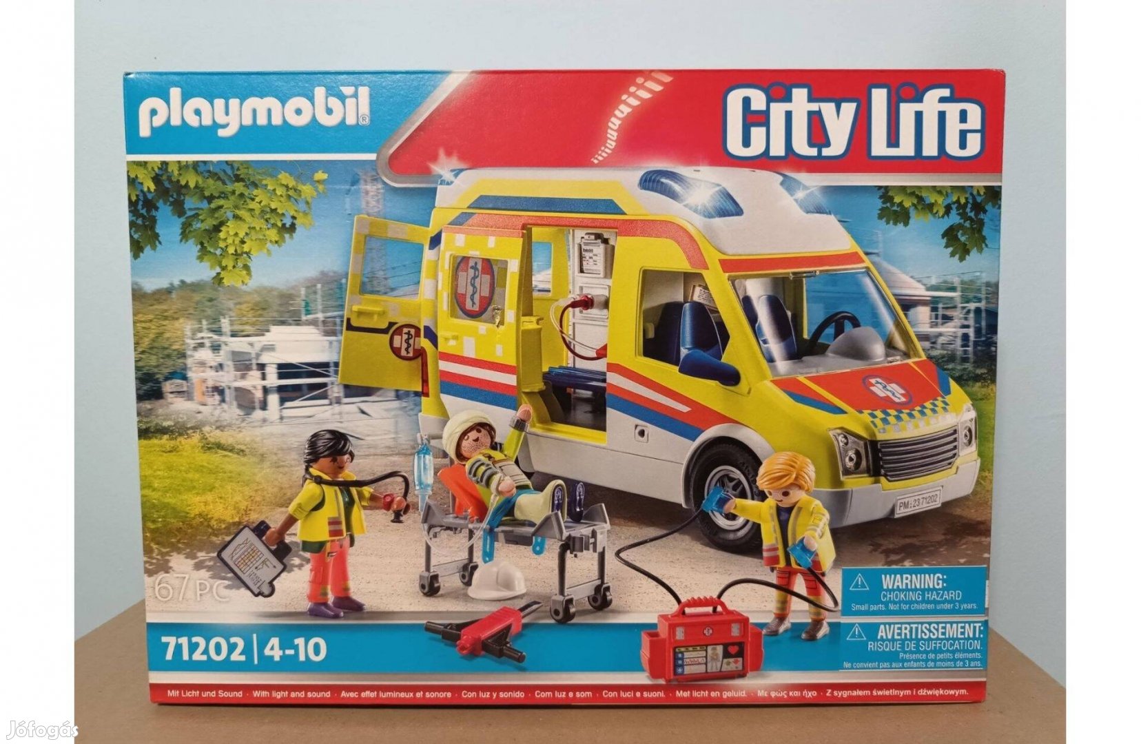 Playmobil City Life 71202 Mentőautó Hang- és Fényeffekttel