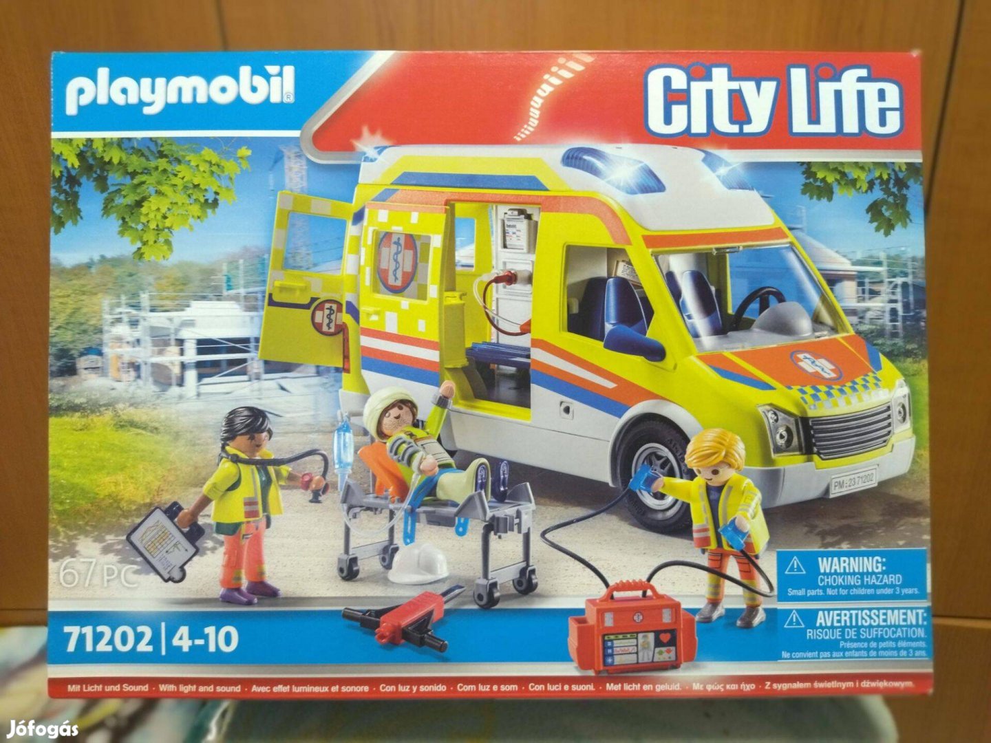 Playmobil City Life 71202 Mentőautó fénnyel és hanggal új, bontatlan